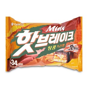 오리온 핫브레이크 미니 땅콩 카라멜, 455g, 1개