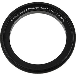 Fotodiox 카메라 렌즈 컨버터 마운트 니콘 Z와 되는 매크로 리버스 링 62mm Z 카메라용 대 필터 스레드 어댑터 Q1389110, 1개