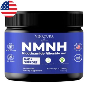 NMN 환원형 NMNH + NR + TMG 1250mg 60캡슐 VINATURA, 60정, 1개