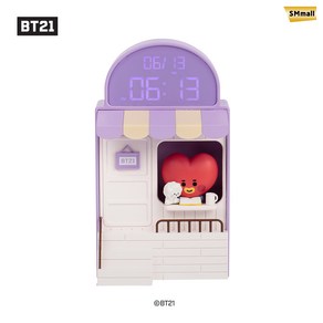 로이체 BT21 마이리틀버디 LED 무드등 탁상용 카페 시계, BT21 카페시계 타타