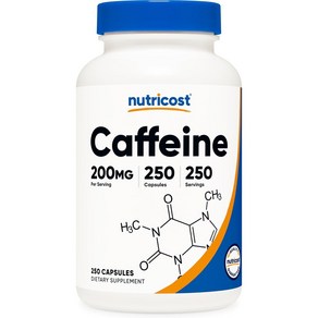 뉴트리코스트 내추럴 카페인 200mg, 250정, 1개