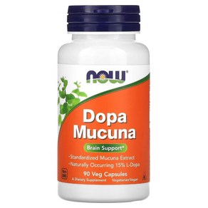 나우푸드 도파무쿠나 Now Foods Dopa Mucuna 90베지캡슐, 90정, 1개