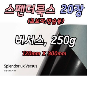 스펜더룩스 버서스 다양한사이즈 120 X 300mm 20장 여행토퍼 토퍼용지 250g