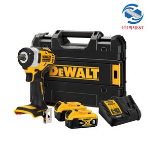 DEWALT 디월트정품 DCF911P2 20V MAX 컴팩트 1/2인치 임팩트 렌치 5Ah 세트 배터리 B:1 B:2, 배터리1개세트, DCF911P1