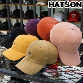 [햇츠온]J5HT337 HATSON 브랜드 남성 여성 가을 겨울 코듀로이 골덴 소프트 언스트럭쳐 볼캡 야구모자 AD