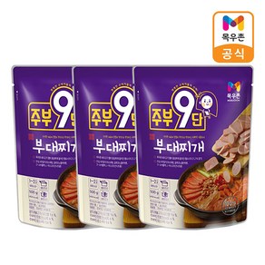 목우촌 주부9단 부대찌개, 500g, 3개