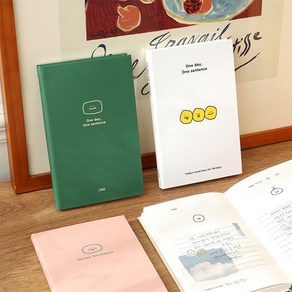 인디고 자문자답 오늘기분 한 문장 일기 [6개월 데일리 한줄 일기장 만년 다이어리], 고마워(핑크)