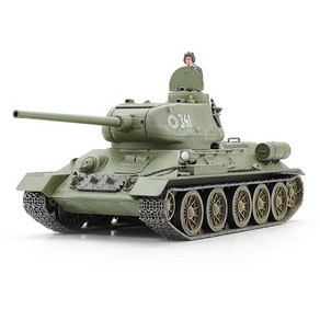 TAMIYA 타미야 32599 밀리터리 미니어처 시리즈 No.99 소비에트 중전차 T-34-85 [1/48 스케일 프라모델], 단일, 1개