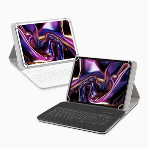 레노버 Tab M10 Plus 3세대 태블릿 거치 블루투스 키보드 케이스 (블랙/화이트)