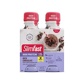 SlimFast Advanced Enegy High Potein Meal Replace SlimFast Advanced Enegy 고단백 식사 대용 쉐이크 풍부한 초콜릿, 325ml, 1개