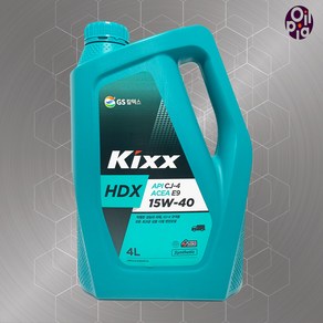 KIXX HDX 15W40 4L 디젤 엔진오일, 1개