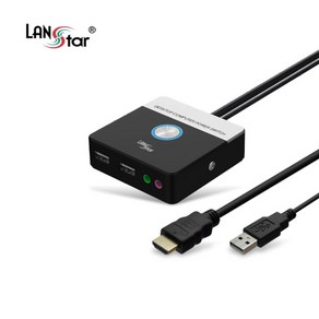 LANstar 데스크탑PC 외부전원 스위치/LS-SPC-N/USB2.0 2포트/오디오 마이크 단자/전원/리셋/브라켓 연결 방식/원터치 작동/LED 표시등