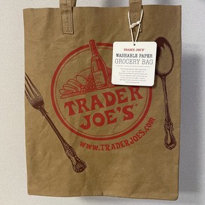 트레이더조 에코백 워셔블 페이퍼백 TRADER JOES SHOPPING TOTE BAG