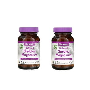 2개 블루보넷 킬레이트 마그네슘 마그네시움 킬레이트화 마그네슘 chelated magnesium 60베지캡, 60정