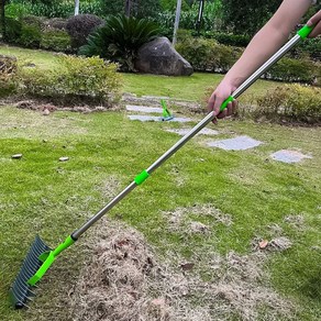 삼지창 로타리삽 쇠스랑 도라지창 괭이 농기구 갈퀴 수확 스테인리스강 깎기 잔디 갈퀴 죽은 잔디 지우기 3 섹션