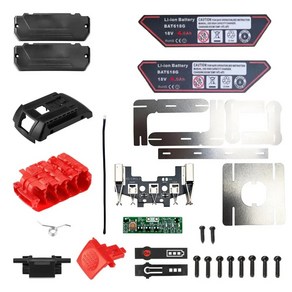 18V 쉘 전압 보호 PCB 플라스틱 배터리 케이스 BAT618 박스 이온 기판 보호 Bosch 회로 리튬 18V 감지 배터리, 1)PCB, 1개