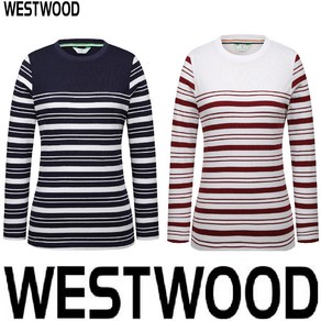 5층 웨스트우드 WESTWOOD 우먼 스트라이프 라운드 티셔츠 (여자 라운드 티셔츠) O3/420