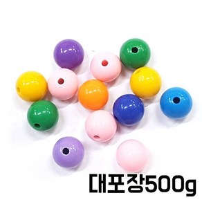 아크릴구슬 14파이 대포장500g/127753/비즈/지름14mm, 1개