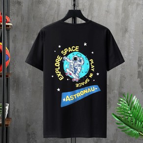 쥬엔리치 2XL~10XL 남자 빅사이즈 반팔 티셔츠 면 라운드 넥 캐쥬얼 남성 루즈핏 데일리 여름 티