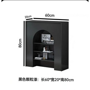 프랑스 벽난로 장식 B 입구 캐비닛 블랙 거실 사이드 디스플레이 방송실 사진 배경