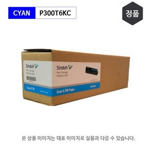 신도리코 P300DN 토너카트리지 정품토너 P300T6KK~P300T6KY, 1개, 파랑토너