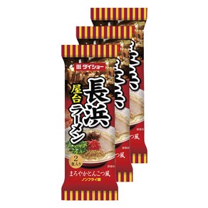 Daisho Japanese Ramen Noodle Soup (Nagahama Yatai) 6.63oz 3 Pac Daisho 일본 라면 국수(나가하마 야타이) 6.63oz 3, 3개