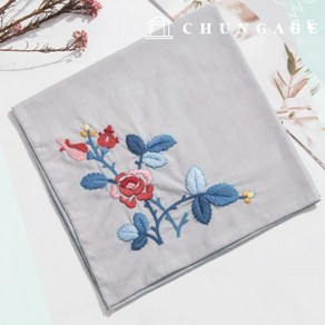 천가게 프랑스자수 패키지 DIY 키트 손수건 라로사 CH513506, 1개