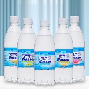 동아오츠카 라인바싸 탄산수 500ml PET 5종 2박스 (총40입), 플레인:레몬, 40개