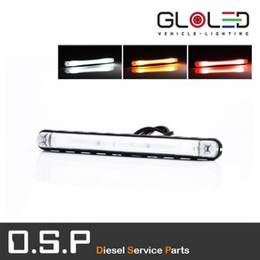 LED 면발광 사이드램프 12V/24V [카라반/캠핑카/화물차/추레라/샷시/측면등/옆면등/차폭등] [FT-092], 적색(12V/24V 겸용), 1개