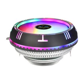레인보우 RGB CPU 에어 쿨러 저소음 팬 알루미늄 핀 로우 프로파일 AMD AM4 AM3 + AM2 FM2 FM1 X79 X99 LGA 775 용, [02] X79 X99 LGA 2011, 02 X79 X99 LGA 2011, 1개