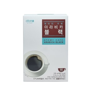 애터미 블랙커피 카페 아라비카 블랙 80T + 새부리마스크 2매, 1.6g, 80개입, 1개