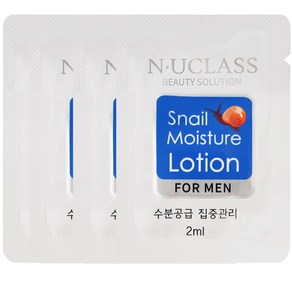 엔유클라스 스네일 모이스처 남성용 일회용 로션 포맨, 50개, 2ml