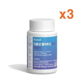 식물성 멜라토닌 함유 자룸버, 60정, 3개