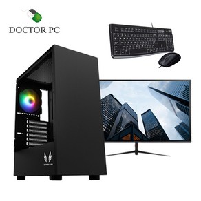 닥터PC 사무용 조립PC 풀세트 모니터포함 사무실컴퓨터 업무용 학원 병원, 옵션1 본체만, WIN11 Home, 512GB, 16GB, 블랙