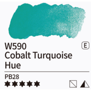 미젤로 미션 골드클래스 수채화물감 15ml 낱색 E, E_W590 Cobalt Tuquoise