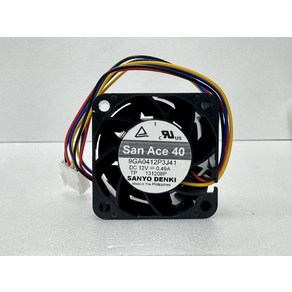 SANYO 9GA0412P3J41 12V 0.49A 4선 4025 40x25mm 산요 산에이스 냉각팬 쿨러, 1개