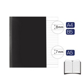 옥스포드 잘 펴지는 노트 블랙 유선노트, A5 (80매) x 5개