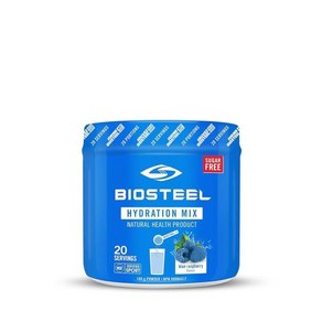 BioSteel 하이드레이션 믹스 무설탕 에센셜 전해질 포함 블루 라즈베리 20회 분량, 140g, 1개