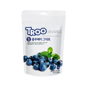 트루나스 TROO 동결건조 과일칩 9종 중 택1, 15g TROO 생블루베리 그대로, 1개