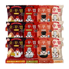 오꾸밥 주먹밥 치즈매니아 12봉 불닭치즈3+김치치즈3+까르보나라3+로제치즈3, 1개