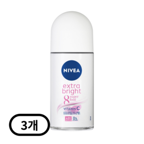 니베아 엑스트라 화이트 데오드란트 스프레이, 50ml, 3개