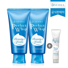 센카 퍼펙트 휩 페이셜 워시 클렌징 폼 120g 2p + 클렌징 폼 15g, 1세트, 255g