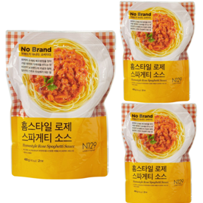 노브랜드 홈스타일 로제스파게티소스 400g, 단품, 3개