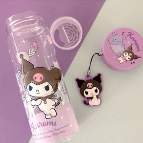 산리오 쿠로미 팬던트 트라이탄 보틀, 상세페이지 참조, 500ml, 1개