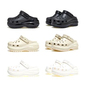 [크록스] (CROCS) CLASSIC MEGA CRUSH CLOG 클로그샌들 (womens) 3종 택1