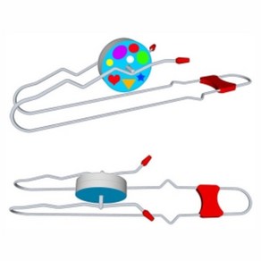 거꾸로 자이로 팽이 만들기(색혼합착시팽이)1인세트
