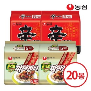 농심 신라면 10개 + 짜파게티 (20봉), 1개, 신라면 10개 + 짜파게티 10개(기획세트4)