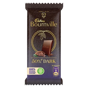 인도 Cadbuy Bounville 리치 코코아 다크 초콜릿 바 31g, 31g(1팩), 1개