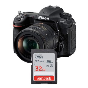 니콘 D500 DSLR 카메라 메모리카드 샌디스크 울트라SD 32GB