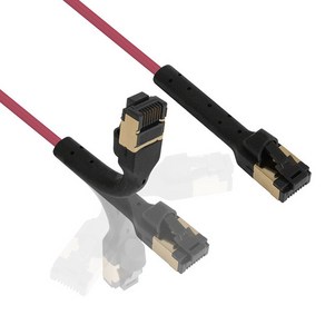 넥시 NX1427 CAT.7 U/FTP 부트 벤더블 와인 랜케이블 0.5M NX-UFTP7-005 기가비트 10Gbps속도 32AWG 연선 자유로운 각조조절, 20m, 1개